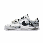Nike Court Vision 1 Gothic Arts Lehmaknahast Kulumiskindel Madala s&auml;&auml;rega Rula kingad Unisex Must Valge DH2987-101(Team998-) 36