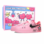 Nike Air Force 1 N&auml;eme hiljem. Ma tahan kahte greipi Pu madala pealsega rulakindaid Unisex Roosa gradiendiga CW2288-111(Team1925-) 35.5