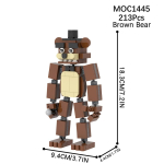 MOC WM2612 Karu Lava Tellised &Otilde;udusm&auml;ngu Figuur &Uuml;hilduv WM6170 Ehitusklotside M&auml;nguasjad Lastele S&otilde;pradele S&uuml;nnip&auml;evakingitus Loom brown
