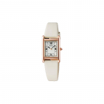 SEIKO 30m Veekindel Moodne Patek Kvarts Nahkrihmaga Naiste K&auml;ekell Valge Tihvli STPR076 kuld
