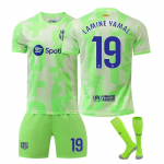 Barcelona Yamal Jalgpallis&auml;rk Laste Spordir&otilde;ivad Roheline Noorte Jalgpallis&auml;rk 110-120 CM roheline