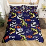 Kawaii dinosaurus tekikott, kuninganna suurus lastele, armas v&auml;rviline multifilm pehme tekkikate lukuga, magamistoa voodipesu 135x200cm