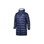 adidas Real Madrid Jalgpall Soojas Hoidev Kapuutsiga Keskmise Pikkusega Puhverjakk Tumesinine Meeste FQ3317 XL blue