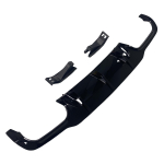 L&auml;ikiv Must Auto Tagumise Kaitseraua Difuusori Splitter Mercedes Benz C-klassile W204 C204 AMG Line 2011-2015 Facelift Tuning Keret&ouml;&ouml;riistad 2 Side 2 Pipe