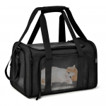 Koerte kandekott Pehme k&uuml;lgseljakott Kasside kandekott Koerte reisikotid Lennufirma heakskiidetud transport v&auml;ikestele koertele Kassid V&auml;ljuvad M 43x28x28cm must