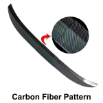 Chery Omoda 2022-2026 jaoks 3-osaline ABS-tagaluugi spoiler 115-125 cm reguleeritav spordidekoratsioon &uuml;lemine tiib auto v&auml;lisosad Carbon Fiber Pattern black
