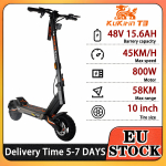 KuKirin T3 Elektimopeed 800W Mootor 48V15.6Ah Aku 45KM/h 58KM Maksimaalne L&auml;bis&otilde;it Kokkupandav Elektimopeed 10 Rehvid E-Mopeed T3-800W48V15.6AH-YY
