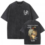 Pestud Vintage Rockib&auml;ndi Korn Follow The Leader Albumigraafikuga T-s&auml;rk Meestele Naistele Retro Gooti Alternatiivne Metall &Uuml;legabariidiline T-s&auml;rk S