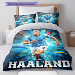 Haalandi m&auml;ngija Voodipesu Tekikomplekt Tekikate Padjap&uuml;&uuml;r Kodu Kaunistus S&uuml;nnip&auml;evakingitus (1 * tekikott + 2 * padjap&uuml;&uuml;ri, ilma s&uuml;damikuta) 140x200cm