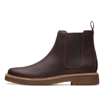 Clarks Artisan Series Nahast Briti Stiilis T&otilde;mmatavad Moodsad Keskmise S&auml;&auml;rega Chelsea Saapad Meeste saapad Pruun 261749307 41 black