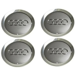 Audi A2 jaoks 4 tk Auto Ratta Keskava Katte M&auml;rgid Velje Keskkatte Kate 8N0601165A 4B0601165A Tarvikud Audi A3 A4 A5 S6 S8 TT A8 Quattro Embleemile gray