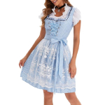 T&auml;iskasvanud Naiste Saksa Baieri Oktoberfest Kost&uuml;&uuml;mikomplekt, &Otilde;llekost&uuml;&uuml;m Dirndl Kleit Halloweeniks ja &Otilde;llefestivaliks Karnevaliks L gray