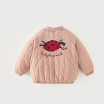 Unisex laste lambavillast fliis puuvillaga t&auml;idetud bomber lennujakk Laste soe talvemantel 140cm roosa