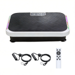 Bluetooth Kodune Fitness Vibratsiooni- ja R&uuml;tmimasin Vilkuva Valgusega valge