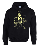 Elvis Presley Rock and Roll Muusika Huppar Kapuutsiga dressipluus Must -31043 -SW S black