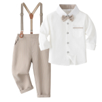 Briti poiste ametlik &uuml;likond: Kevad/S&uuml;gis Bow Tie S&auml;rgi ja P&uuml;kste Komplekt 5-6 Years khaki