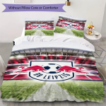 RB Leipzig Mustriga Voodipesu, Tekikomplekt Tekikate Padjap&uuml;&uuml;r Kodu S&uuml;nnip&auml;evakingitus(1 * tekikott + 2 * padjap&uuml;&uuml;ri, ilma s&uuml;damikuta)_lx 135x200cm gray