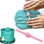 1 tk lainevorm plastist fondant kook vormi laine modelleerimise t&ouml;&ouml;riistad kaunistamine templi tr&uuml;kkimine nikerdamine Sti