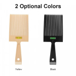 Kahe otsaga juuksekamm Barber Clipper Flat Top Styling Kamm T&auml;pne s&uuml;steem Juuksurit&ouml;&ouml;riist Lai must
