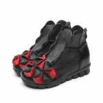 Talvemood Naiste ehtsast nahast kingad K&otilde;rgust suurendavad vabaajajalatsid Lamedad poolsaapad Lill 41