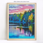 5D teemantmaal, t&auml;ispuurimine, &uuml;mmargune maaliline teemanttikandid, maastik hobi- ja k&auml;sit&ouml;&ouml;pildid 20X30