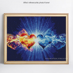 Teemantmaal 5D DIY Scenic t&auml;istilli &uuml;mmargune rhinestone teemanttikandid 20X30CM