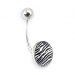 Les Tr&eacute;sors De Lily [K3083] &ndash; keha augustamine 'Z&egrave;bra' must valge must