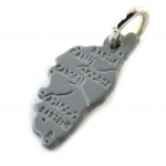 Altesse [N3356] - Pendentif Argent 'Corsica' gris - Corse (15x7 mm) h&otilde;be