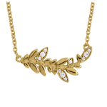 Altesse [Q7946] - kullatud kaelakee  Sissi  valge kuld - 21x8 mm valge