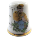Les Tr&eacute;sors De Lily [Q6874] &ndash; portselanist s&otilde;rmk&uuml;bar Le Vin la Vigne (viinapuu suurus) &ndash; 27x23 mm mitmev&auml;rviline