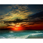 teemanttikandid t&auml;isteemanttikandid Sunset meri 20X30CM