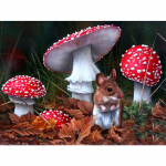 T&auml;ielik 5D DIY teemantmaal seen hiir mosaiik tikand ristpistes kodu dekoratsioon k&auml;sit&ouml;&ouml; kingitus 20X25CM