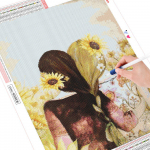 Teemantmaal 5D portree DIY Teemanttikandid Naise kodukaunistus 20X30CM