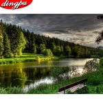 DIY Crystal Full 5D Teemantmaali Ristpistes Komplektid Kunstmosaiik &uuml;mmargune Rhinestone 20X30CM