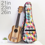 21/23/26 tolli v&auml;rviline kaasaskantav ukulele kott 10 mm k&auml;snaga polsterdatud pehme Ukulele seljakott 21 inch