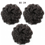 MISS WIG Naiste mood lokkis Chignon r&auml;pane juuksekukk S&uuml;nteetilisest kiust juukseaksessuaarid, mis sobivad igap&auml;evaseks kasutamiseks pulmapeoks 2