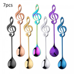 7 tk Noot kohvilusikad roostevabast terasest kohvitee segamislusikad j&auml;&auml;tise magustoidu lusikas