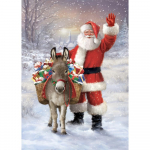 5D DIY teemanttikandid J&otilde;uluvana ja kingitus Teemantristpistega Teemantmosaiigiga kodukaunistus Full Round 20X30CM