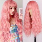 MERISIHAIR Deep Wave roosa parukas, s&uuml;nteetilisest juustest parukas tukk, naiste parukas Kuumakindel parukas 24  Cosplay