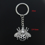 Moodne v&otilde;tmehoidja 33x36 mm mesilaste hornet mesilaste ripatsid DIY meeste ehted auto v&otilde;tmehoidja s&otilde;rmuse hoidja suveniir kingituseks h&otilde;be