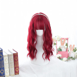 Bybrana naiste l&uuml;hikeste juustega tukk Big Wave Red s&uuml;nteetilisest juustest igap&auml;evaseks kantavaks parukas 55cm