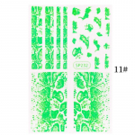 1 leht Fluorestsentsroheline K&uuml;&uuml;nekleebised Kleebised K&uuml;&uuml;nekaunistus Madu Sebra Leopard Metsiku Naha Disain
