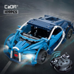 Cada 419PCS RC Blue Sport v&otilde;idus&otilde;iduautod DIY mudeli ehitusplokid linna tehnilise kaugjuhtimispuldiga s&otilde;iduki m&auml;nguasjadele lastele Without Box