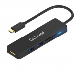 QGeeM USB C jaotur Macbook Pro Type C jaoturi jaoks HDMI USB 3.0 TF SD Multi USB 3.1 jaoturi adapter iPad Pro OTG splitteri USB C doki jaoks must