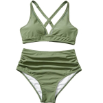 Naiste ujumisriided &uuml;hev&auml;rvilised sidemed Seksikad stringid Brasiilia ujumisriided bikiinikomplektid Rannar&otilde;ivad suures suuruses ujumistrikoo supelkost&uuml;&uuml;mid 4XL pruun