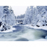 DIY Teemantmaal Lumi Talvine Maastiku Teemanttikandid T&auml;ielik &uuml;mmargune rhinestone mosaiikpilt Full Round 20x30CM