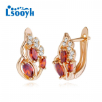 LSOOYH Clip K&otilde;rvar&otilde;ngad Roosa kulla v&auml;rvi moek&otilde;rvar&otilde;ngas naistele Cubic Zirconia &otilde;&otilde;nsad k&otilde;rvar&otilde;ngad Ehted A