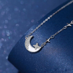 ANENJERY Tsirkoon Shell Moon Star kaelakee Naiste armsad peened romantilised ehted