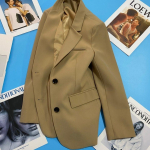 Mood S&uuml;gis Uus Korea lahtine retro vaba vabaaja mantel naiste &uuml;likond, must &otilde;huke t&ouml;&ouml;jakk S must