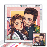 5D-teemantmaal T&auml;ielik teemant-moomiline t&uuml;druku pilt Teemantmaal K&auml;sitsi valmistatud teemantmosaiikmaal Kodukaunistus Full Round 30X30CM